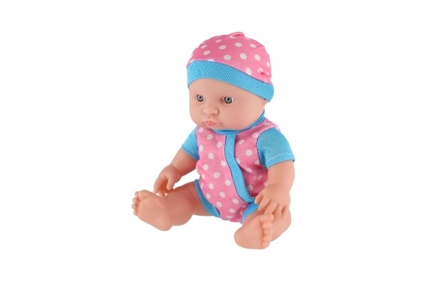 Bébé/bébé corps rigide plastique 25 cm à pile avec son 3 types dans une pochette plastique 13x28x7cm
