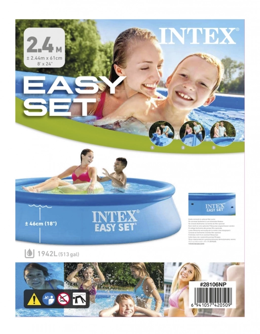 Inflatable Pool Intex Easy Set 244x61 cm