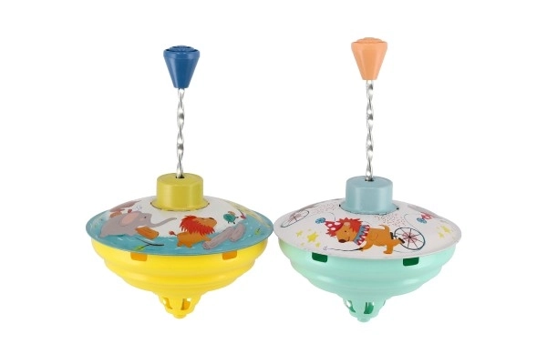 Tol draaiend diameter 12cm metaal 2 kleuren 6st in doos