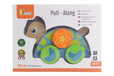 Houten trekdier - schildpad