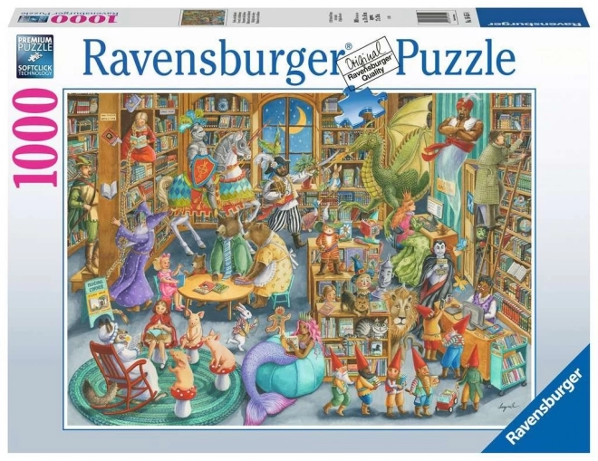 Puzzle 2D 1000 Ravensburger Norden in der Bibliothek