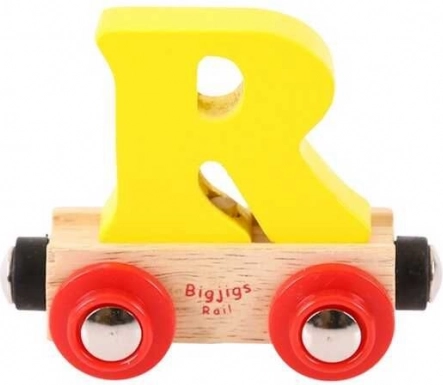 Bigjigs Rail Holzwagen Buchstabe R