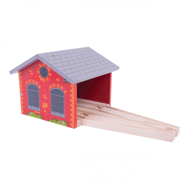 Wooden Depot for Two Train Sets Bigjigs Rail