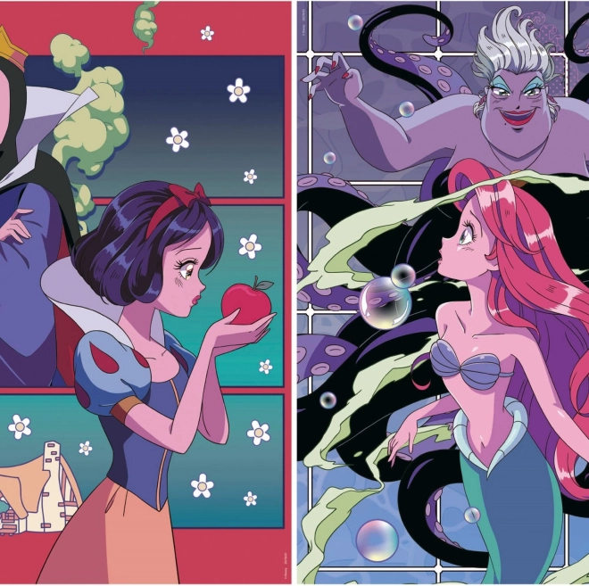 Educa Puzzel Disney Schurken en Prinsessen 2x500 stukjes