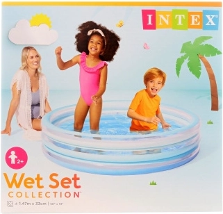 Piscine gonflable pour enfants bleue