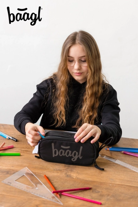 Student Pencil Case Baagl Black