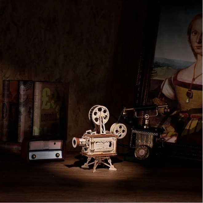 RoboTime 3D houten mechanische puzzel Filmprojector