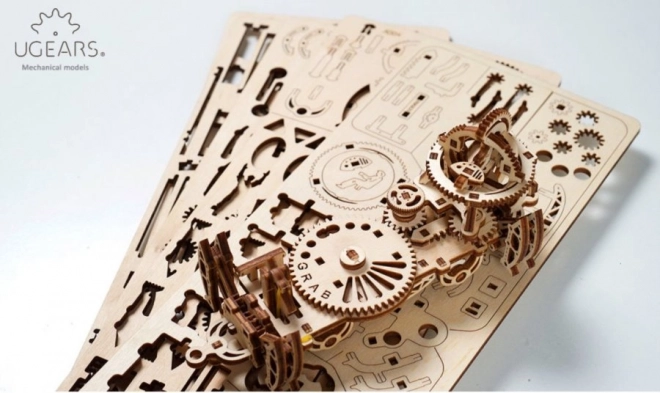 3D houten mechanische puzzel rangeerterrein