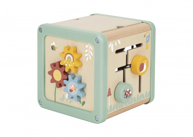 Multifunctionele houten kubus WOOPIE GREEN