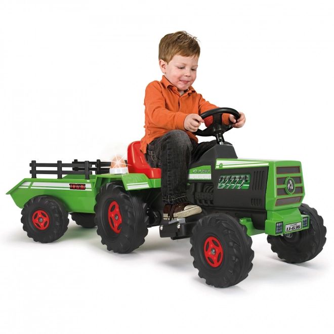 Elektrische kindertractor met aanhanger 6V