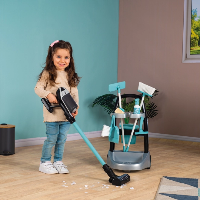 Smoby Rowenta schoonmaakkar met stangstofzuiger