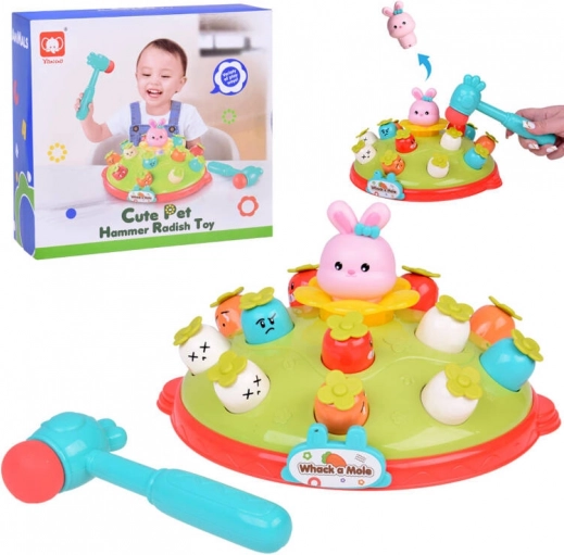 Tap the Bunny with a Hammer - Game with Carrots and Bunny