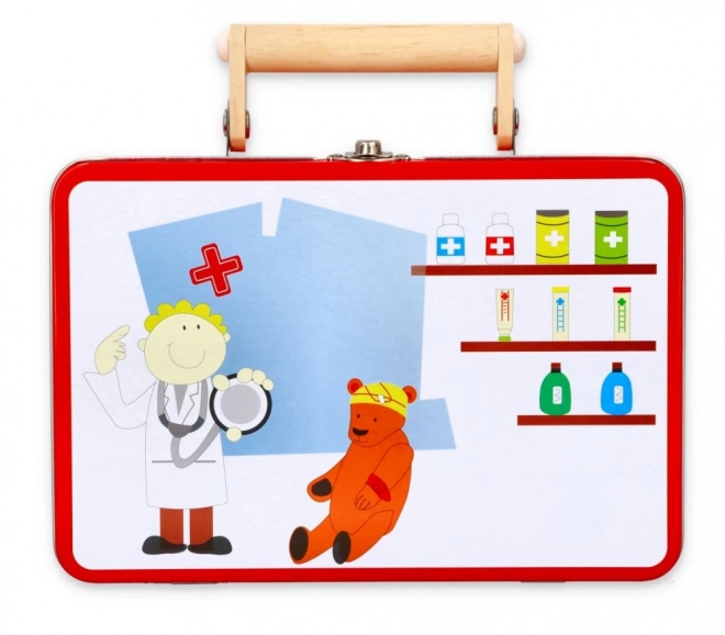 Speelgoed voor kinderen in een dokterskoffertje