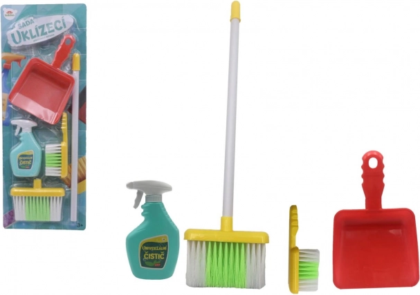 Cleaning set for kids with accessories, plastic, 5 pieces
