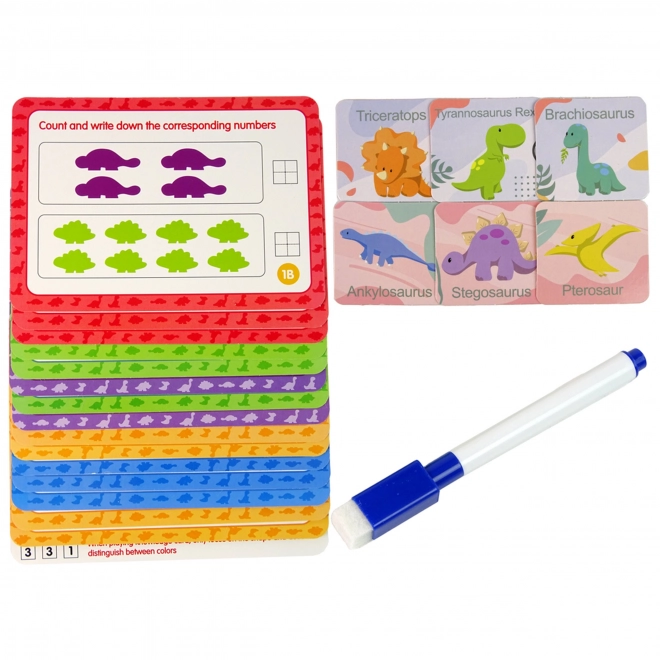 WOOPIE Educatieve Set Wetenschap Rekenen Montessori Dino Puzzel 95 stuks