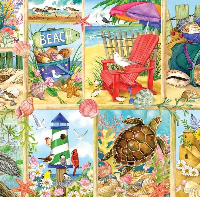 Puzzle Day at the Beach 500 pieces by Cobble Hill