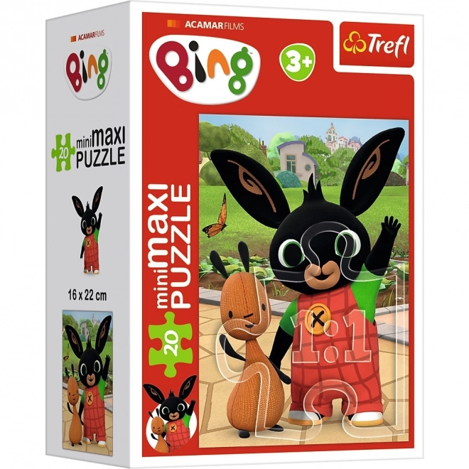 Minipuzzel miniMaxi 20 stukjes Bings vrienden/Konijntje Bing