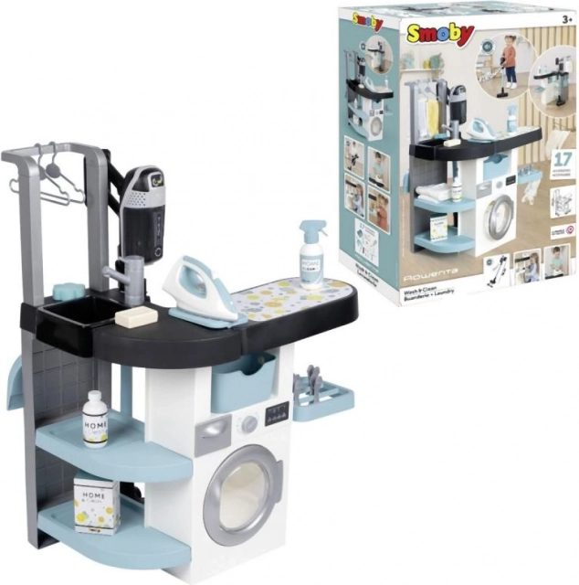 Buanderie pour enfants avec fer et aspirateur Rowenta