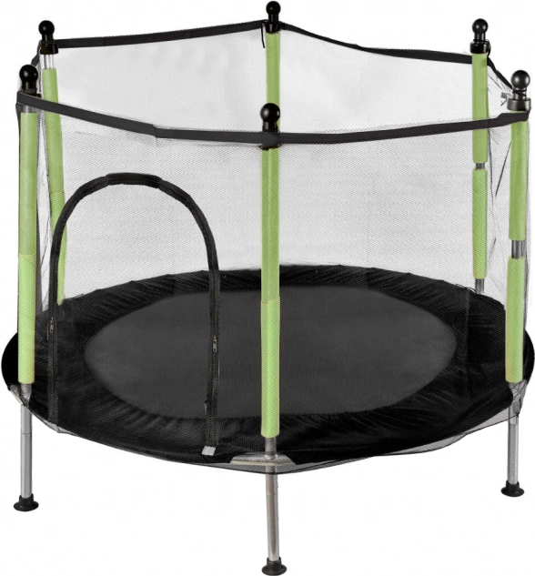 garden trampoline for children with net green 140 cm