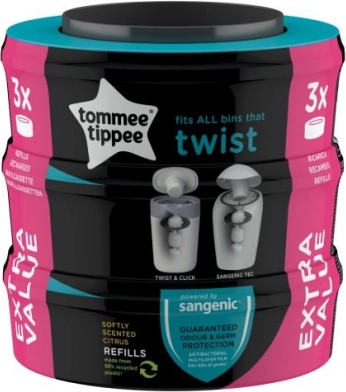 Sangenic Recharge Twist universelle, 3 pcs