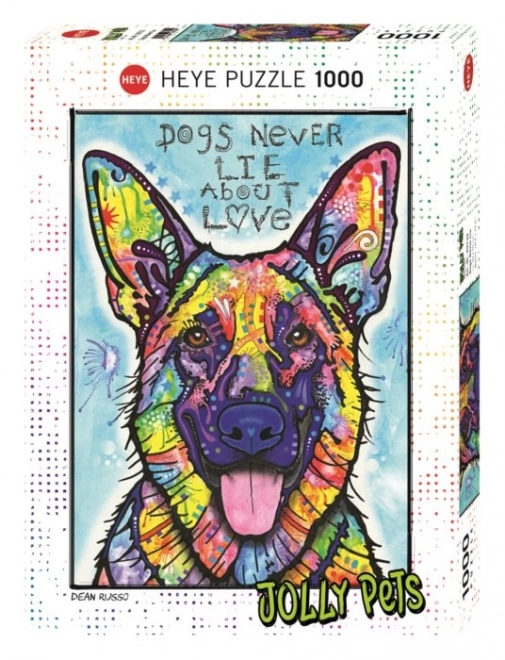 Puzzel Heye Jolly Huisdieren: Honden liegen nooit 1000 stukken