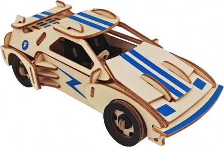 Woodcraft Wooden 3D Puzzle Race Car
