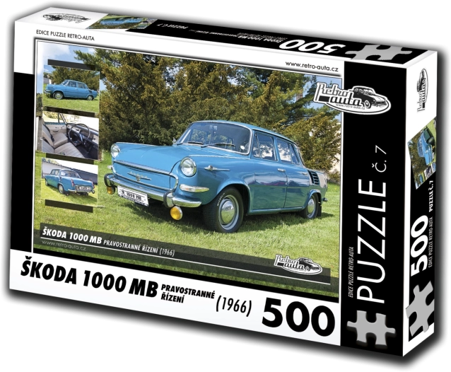 Puzzel RETRO-AUTO’s Škoda 1000 MB 1966 – 500 stukjes