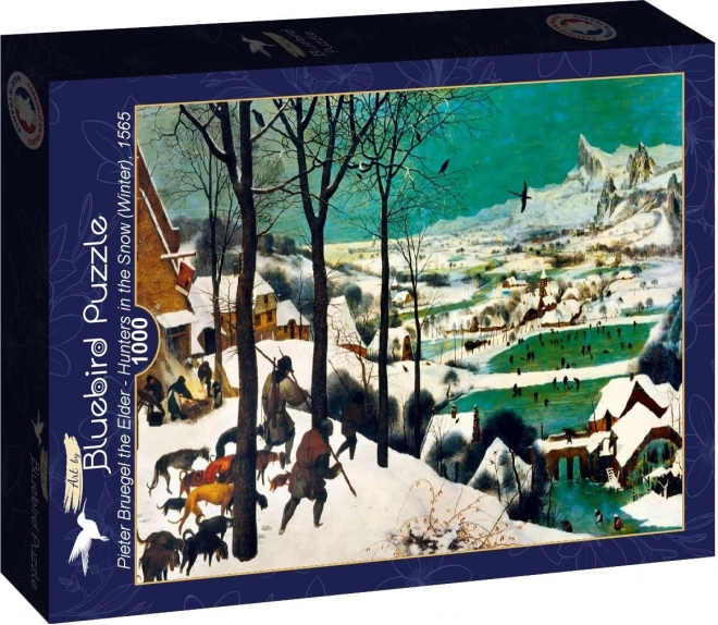 Bluebird-puzzel Jagers in de sneeuw (winter)