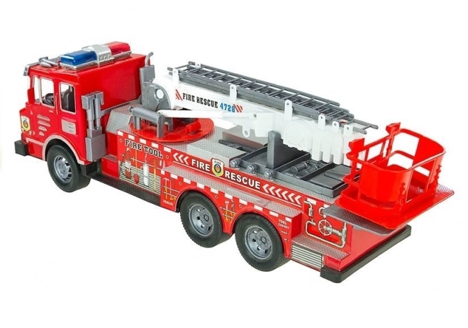 Grote brandweerkazerne set met helm en quad