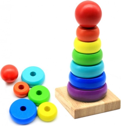 Houten stapeltoren