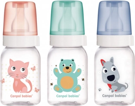 Canpol Babies Biberon avec adorable motif 120 ml