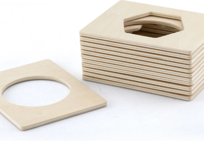 Gabarits magnétiques en bois avec formes pour peindre