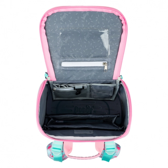 BAAGL SET 3 Zippy Flamingo: schooltas, etui, zak