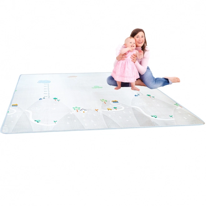 Educatieve speelmat met meetlint 200x180x1cm