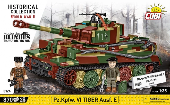 Model tank Tiger I van 870 stenen