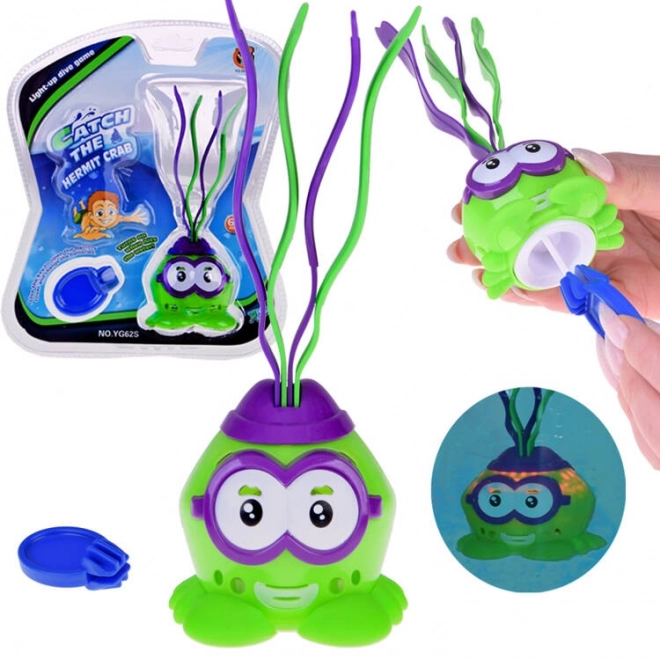 Crabe lumineux amusant pour apprendre la plongée