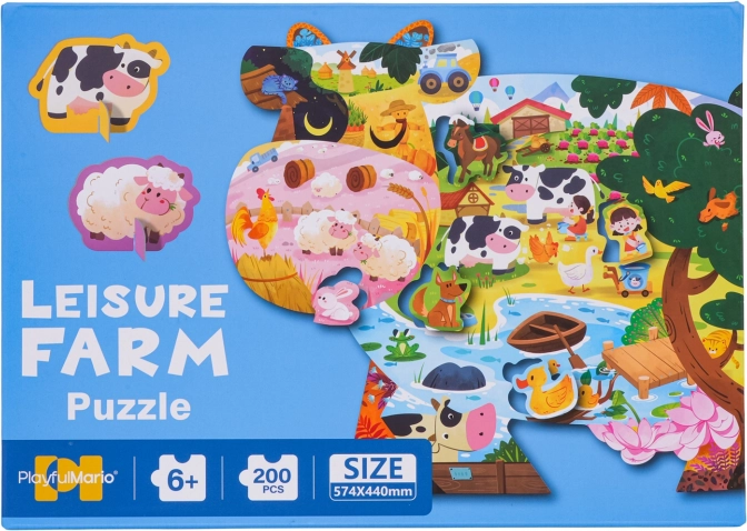 Ensemble puzzle 200 pièces – ferme