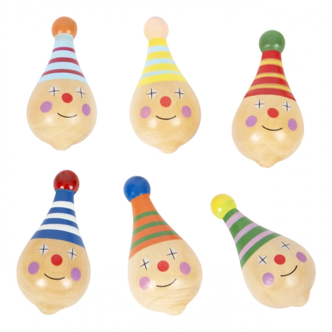 Houten tol Small Foot - clown