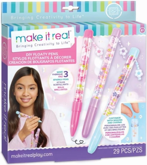 DIY Floating Pens MAKE IT REAL – Creative Set for Making Sparkly Pens
