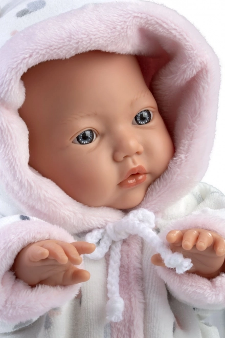 Realistische babypop LITTLE BABY met zacht stoffen lichaam 32 cm