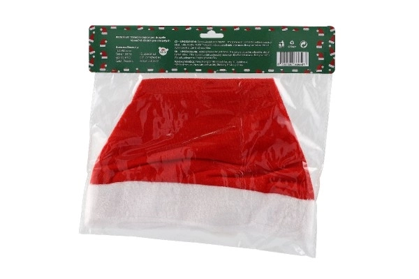 kerstmuts voor volwassenen stof diameter 29 cm op kaart carnaval