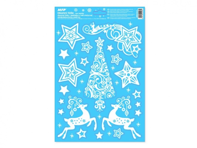 Kerstvenster Glitr Folie 20x30 cm