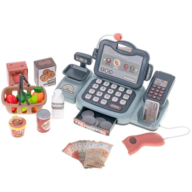 Interactieve kassa met accessoires en scanner