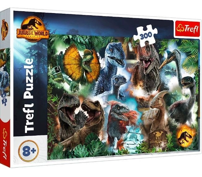Puzzel 300 stukken Favoriete dinosauriërs Jurassic Wereld