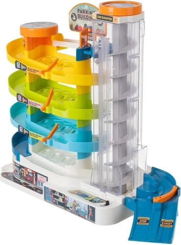 Vijf verdiepingen plezier met een spiraalbaan