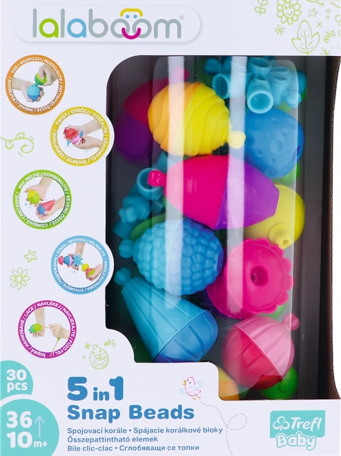 Lalaboom bouwset 5-in-1 Koppelbare kralen Middelgrote set 30 stuks