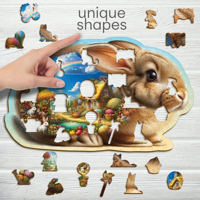 Houten puzzel Konijntje van Wooden City