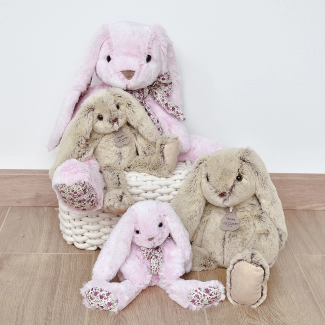 Doudou Histoire d'Ours Ami en peluche lapin beige 40 cm