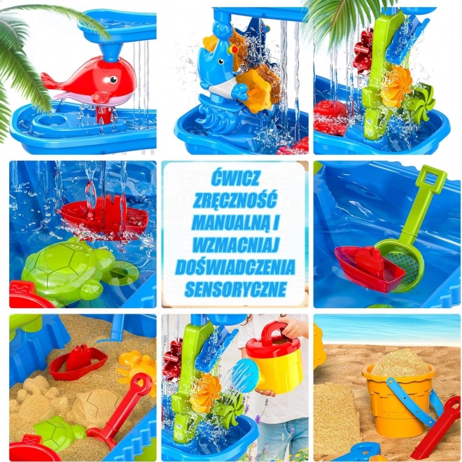 Aire de jeu interactive aquatique et sablonneuse Woopie
