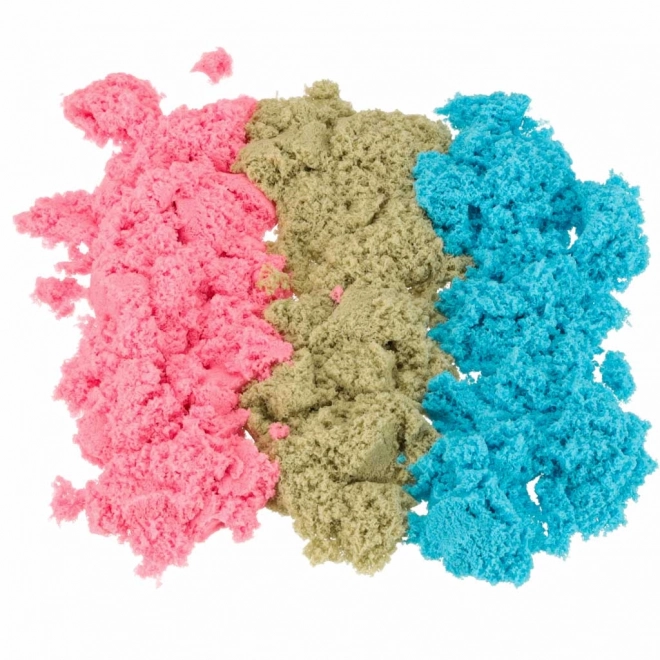 Kinetisch zand in doos 1 kg zandbak - 27 delen